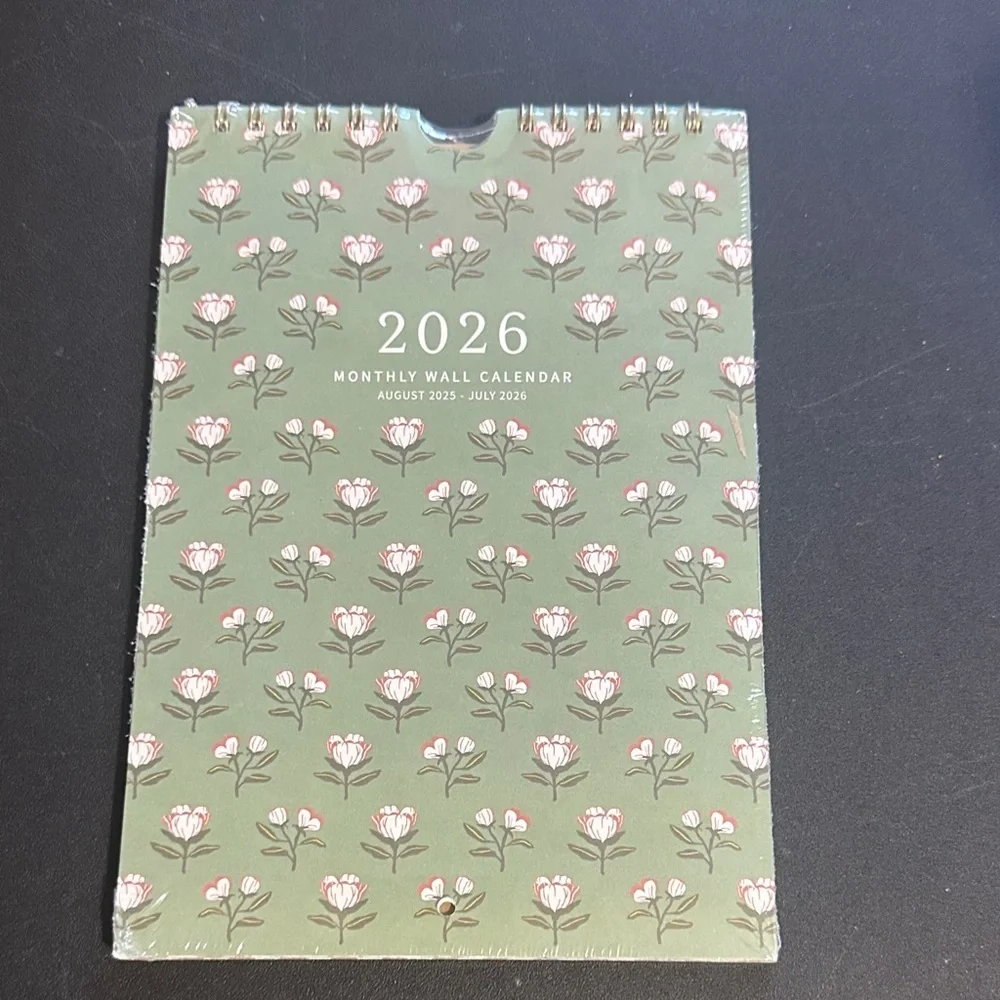Punch studio 18 month mini hanging calendar from 08/25-07/26